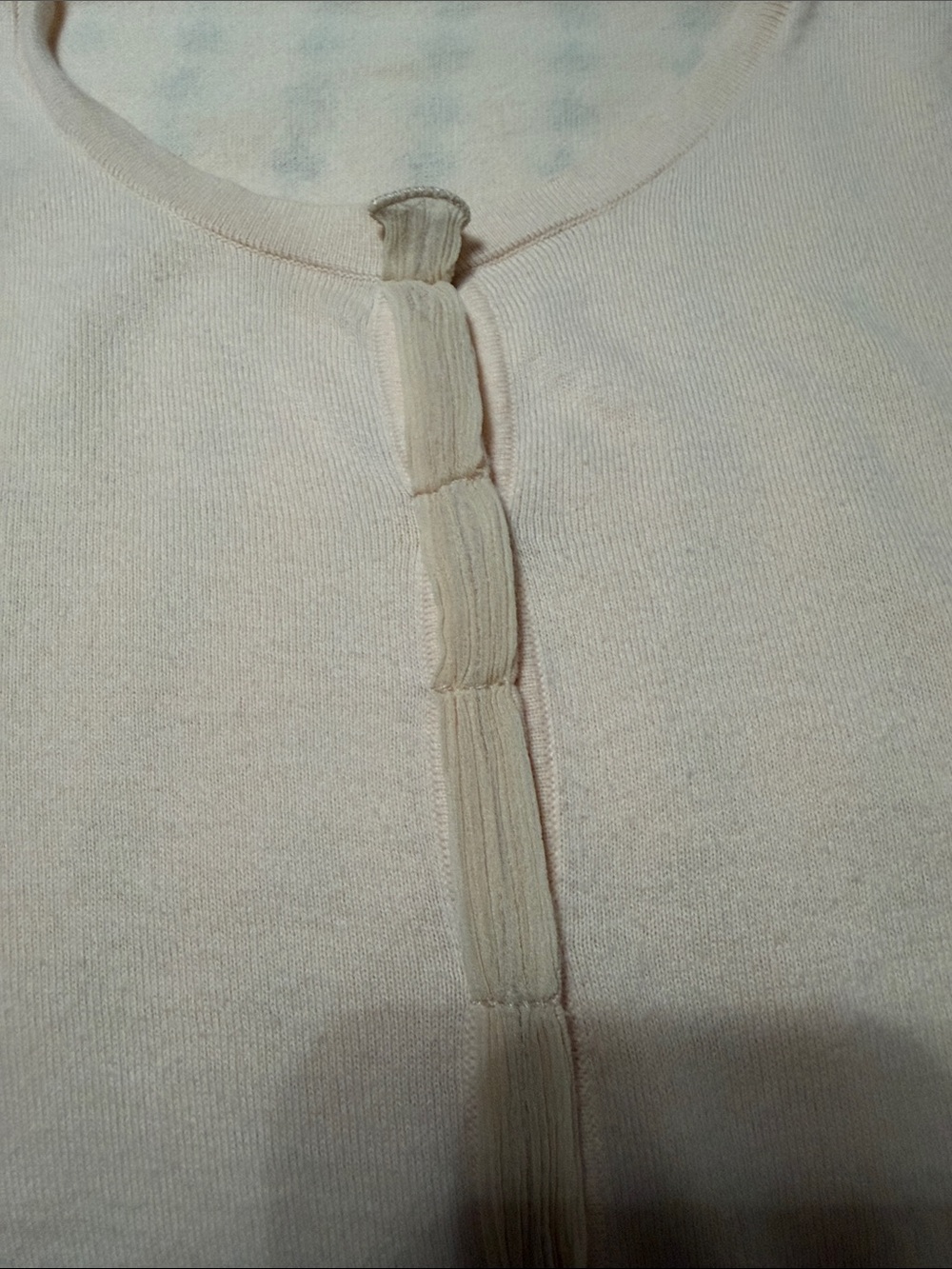 J. Crew Beige Crewneck Button-Front Cardigan - Picture 2 of 4